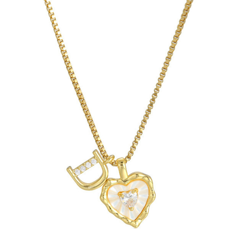 HeartLuxe – Personalized Initial Micro-Pave Necklace