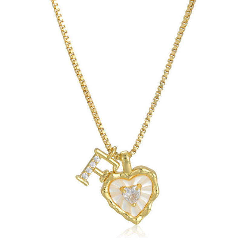 HeartLuxe – Personalized Initial Micro-Pave Necklace