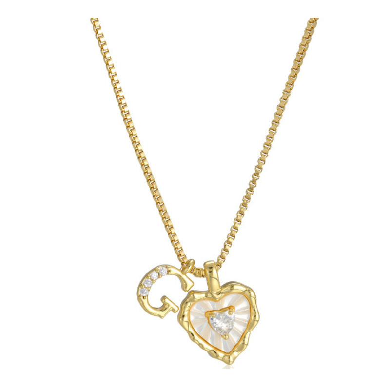 HeartLuxe – Personalized Initial Micro-Pave Necklace