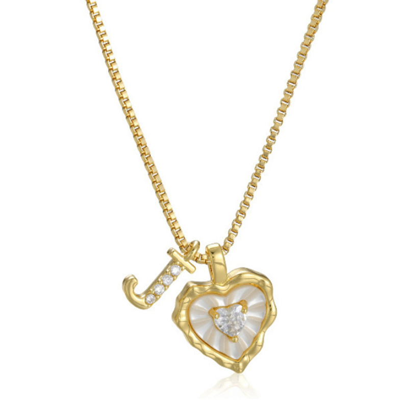 HeartLuxe – Personalized Initial Micro-Pave Necklace