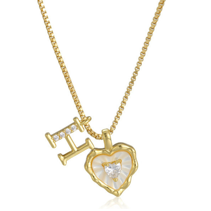 HeartLuxe – Personalized Initial Micro-Pave Necklace