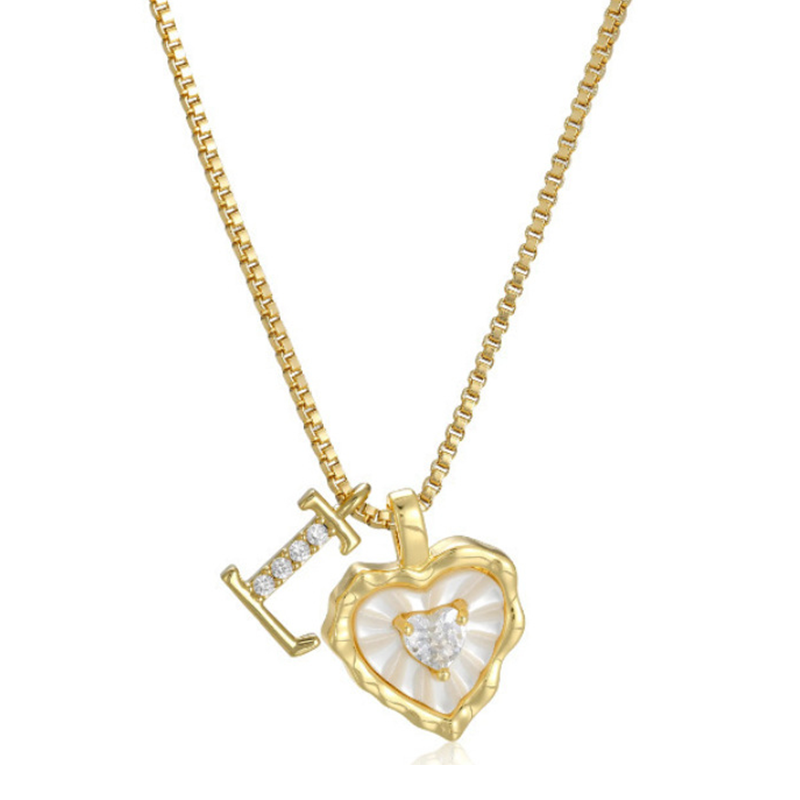 HeartLuxe – Personalized Initial Micro-Pave Necklace