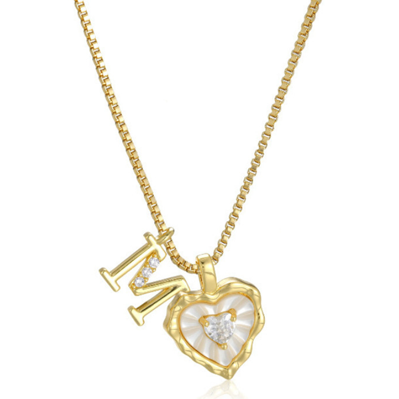 HeartLuxe – Personalized Initial Micro-Pave Necklace