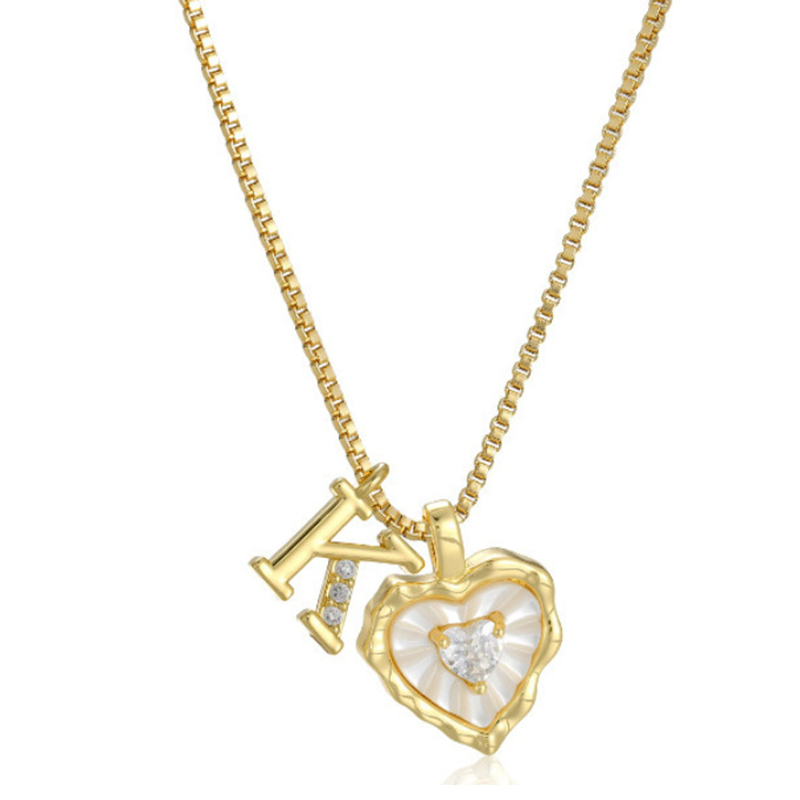 HeartLuxe – Personalized Initial Micro-Pave Necklace
