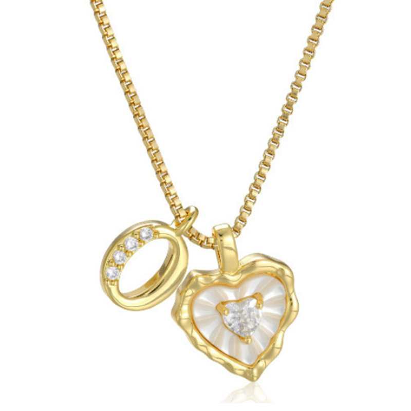 HeartLuxe – Personalized Initial Micro-Pave Necklace