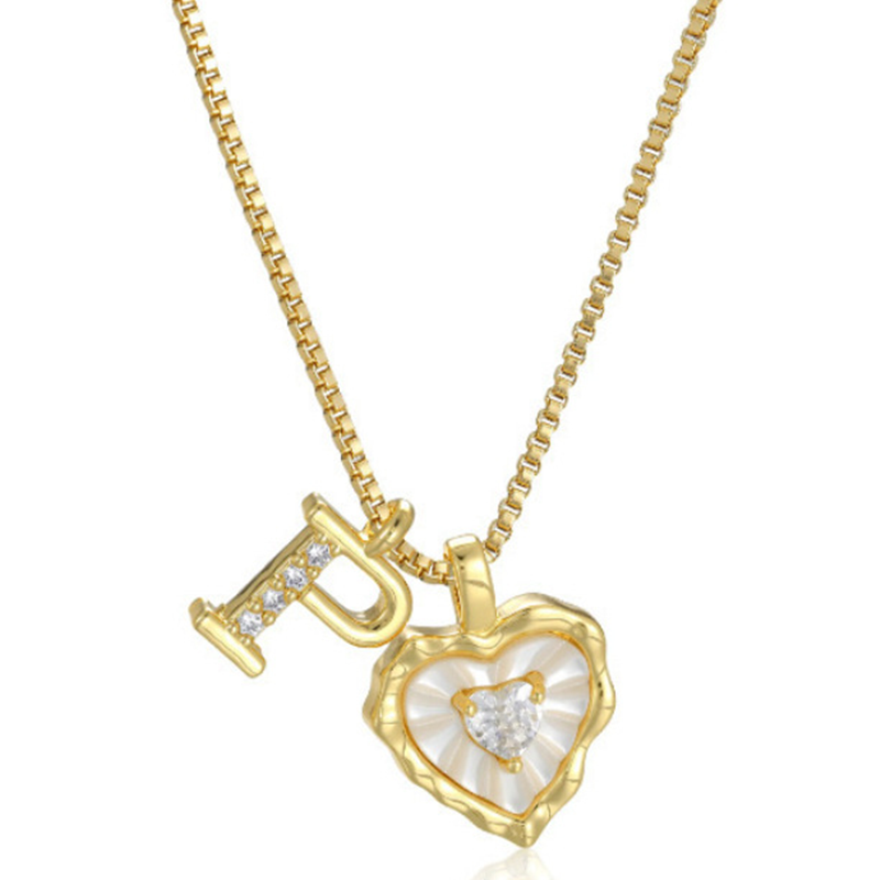 HeartLuxe – Personalized Initial Micro-Pave Necklace