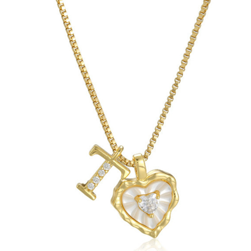 HeartLuxe – Personalized Initial Micro-Pave Necklace