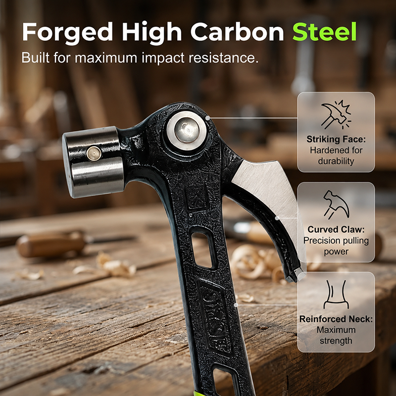 ClawCraft – Adjustable Nail-Pulling Hammer