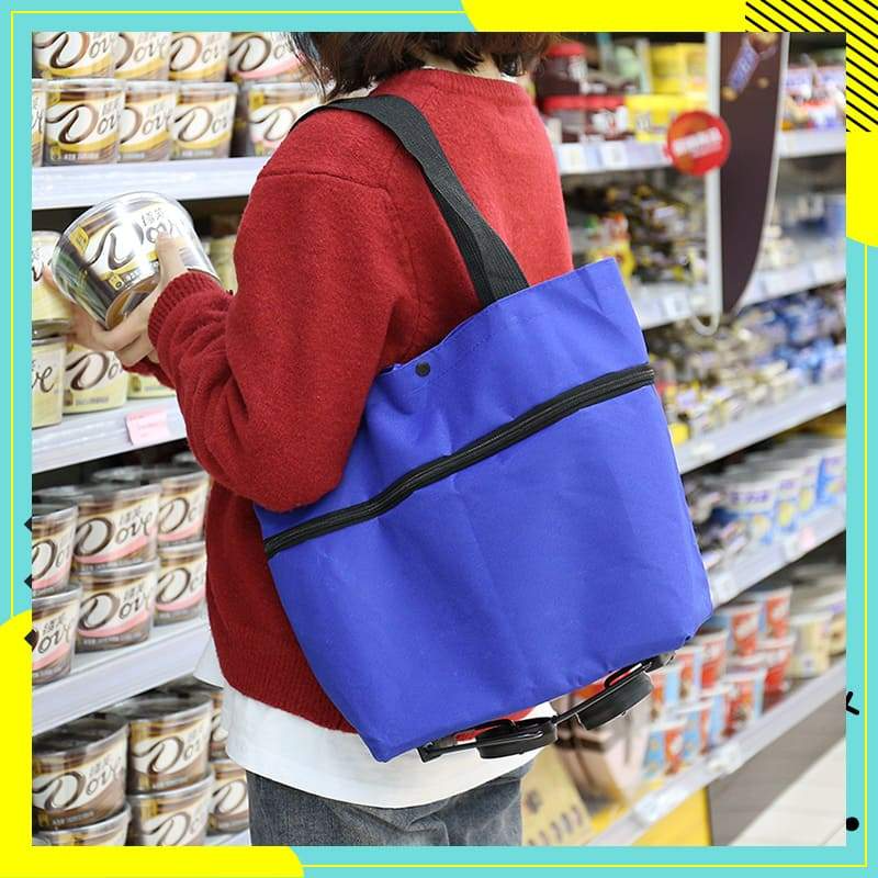 CartCaddy – Foldable Rolling Shopping Bag