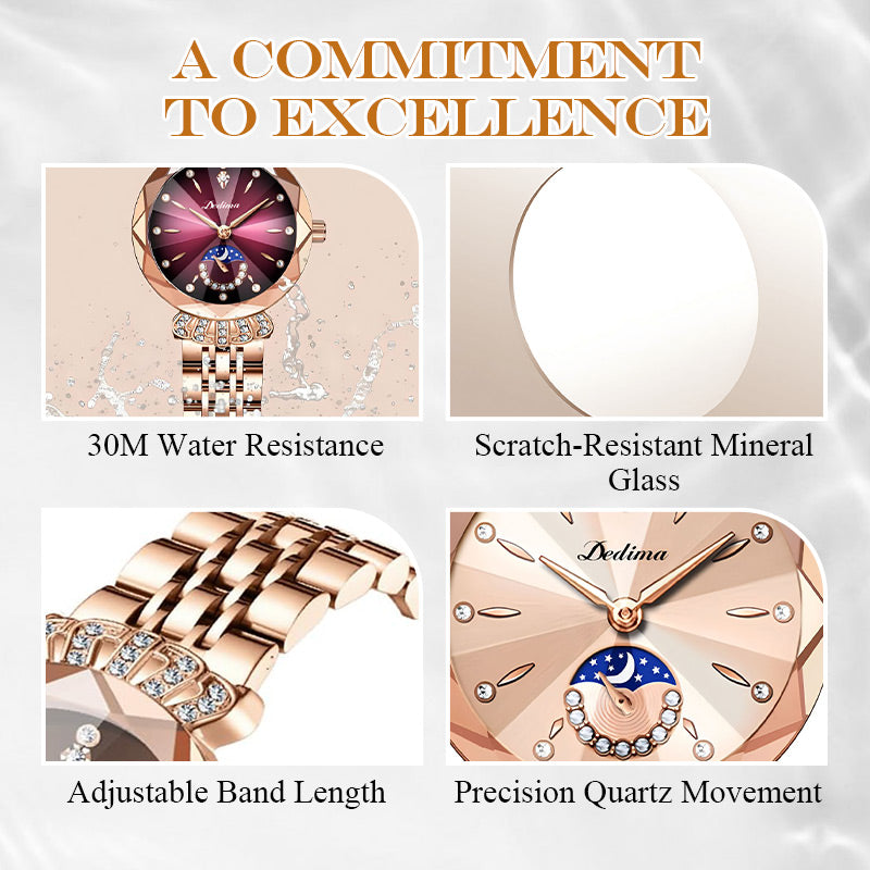 Celestia – Sparkling Star & Moon Women's Watch