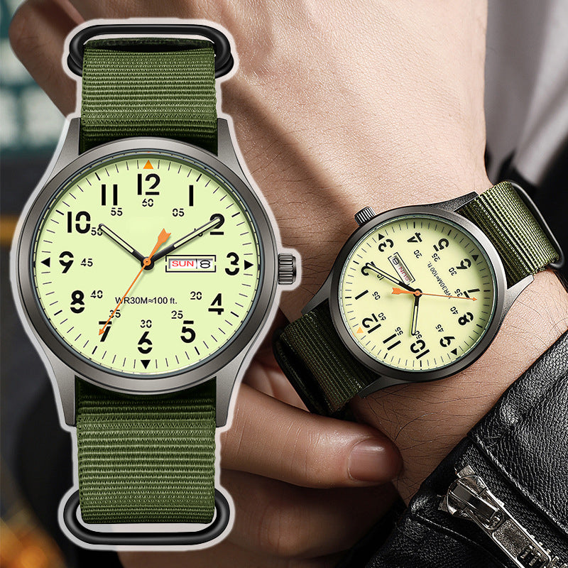 ChronoLuxe – Men’s Luminous Quartz Watch