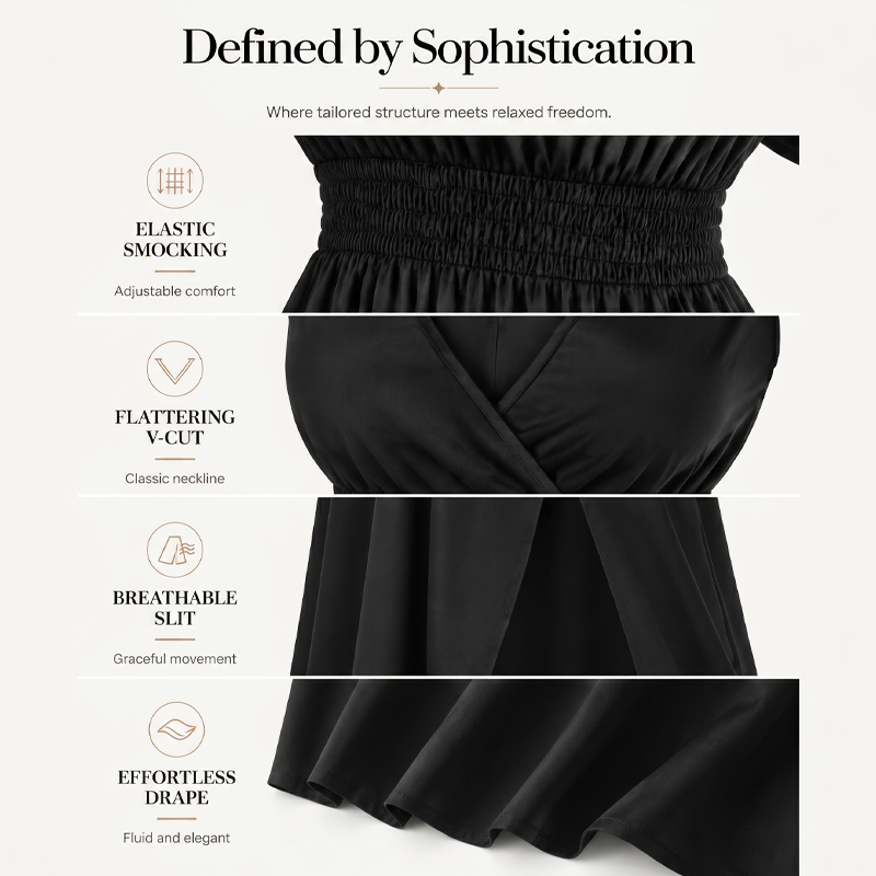 Alessia – Women's V-Neck Summer Maxi Dress