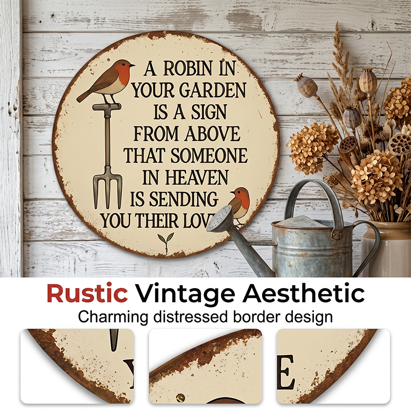 RobinRemembrance – Heartfelt Garden Memorial Plaque