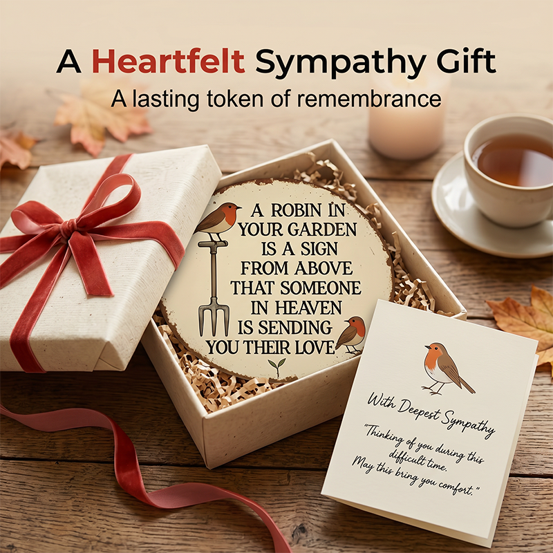 RobinRemembrance – Heartfelt Garden Memorial Plaque