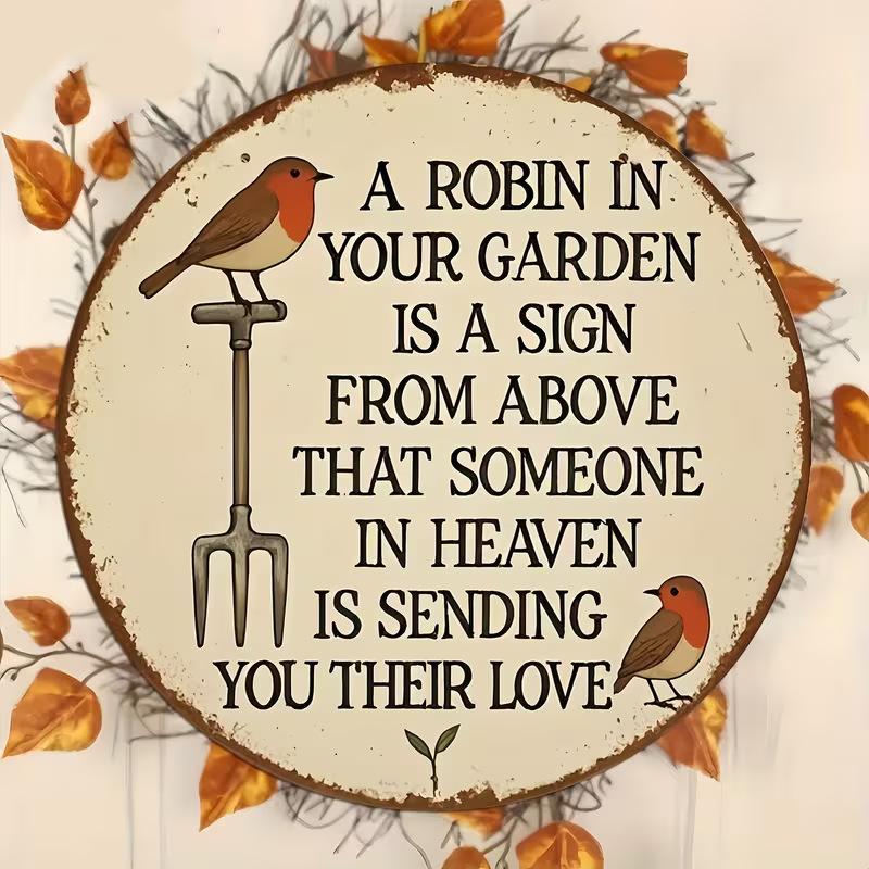 RobinRemembrance – Heartfelt Garden Memorial Plaque