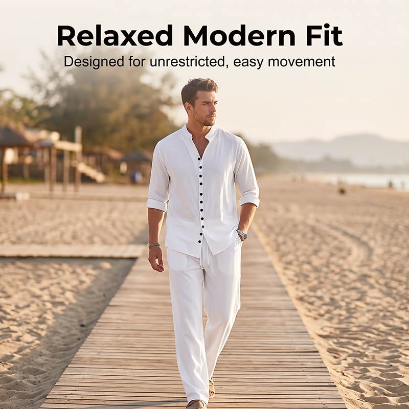 BreezeStyle – Men’s Minimalist Warm-Weather Outfit