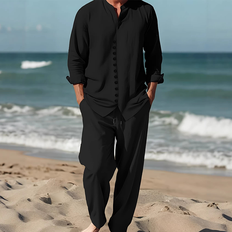 BreezeStyle – Men’s Minimalist Warm-Weather Outfit