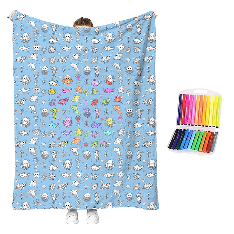 DreamDoodle – Creative DIY Colouring Blanket Set