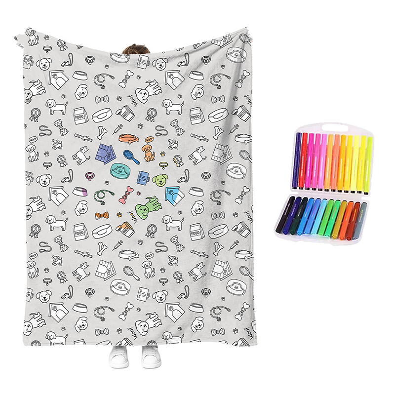 DreamDoodle – Creative DIY Colouring Blanket Set