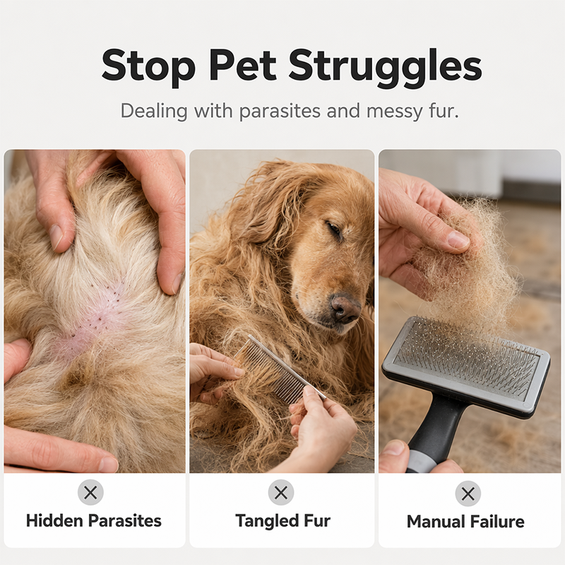 PawVanta – Electric Pet Grooming & Flea Removal Comb