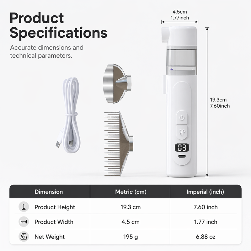 PawVanta – Electric Pet Grooming & Flea Removal Comb