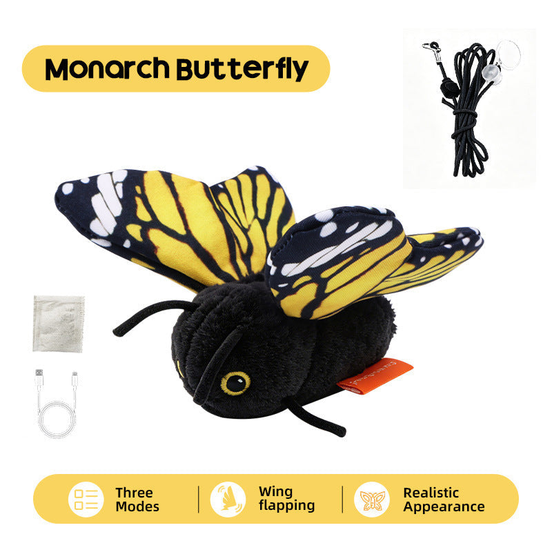 FlutterPaws – Interactive Butterfly Cat Toy