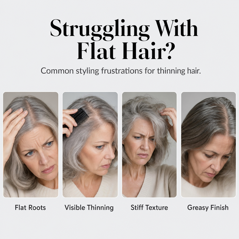 VolumeGlow – Fuller-Looking Hair Styling Spray
