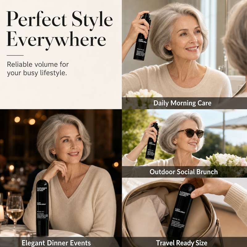 VolumeGlow – Fuller-Looking Hair Styling Spray