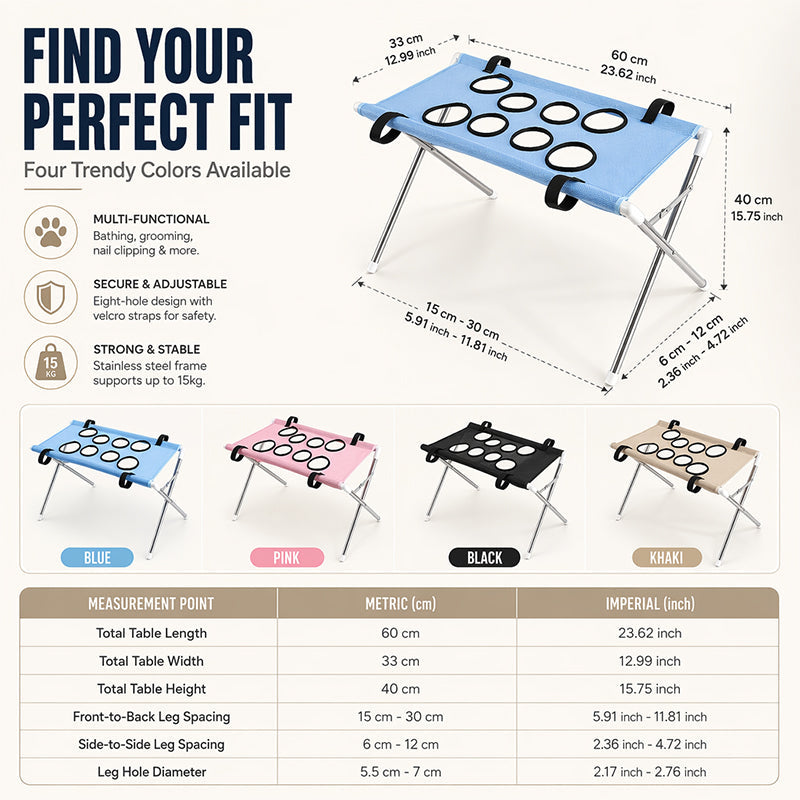 FurRest – Portable Pet Grooming Support Table