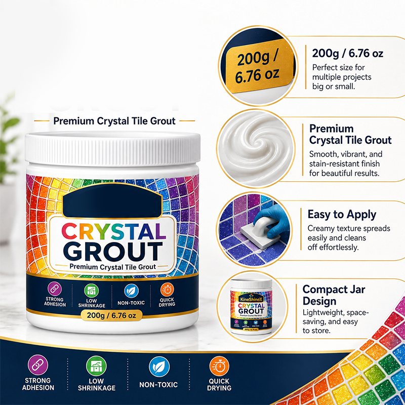 CrystalGuard – High-Strength Waterproof Tile Grout