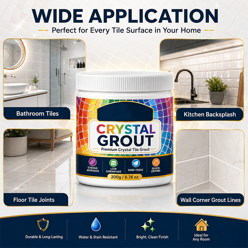 CrystalGuard – High-Strength Waterproof Tile Grout