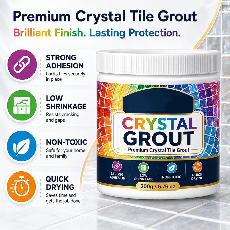 CrystalGuard – High-Strength Waterproof Tile Grout