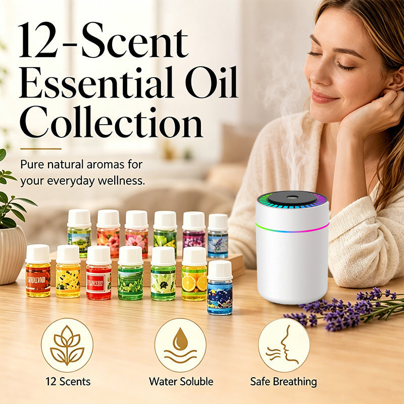AromaMuse – 12-Scent Water Soluble Oil Set