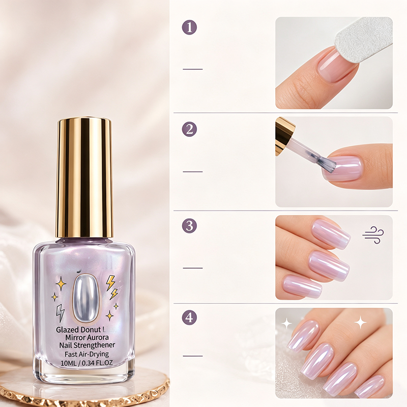 NailGlow – Lilac High-Shine Nail Strengthener