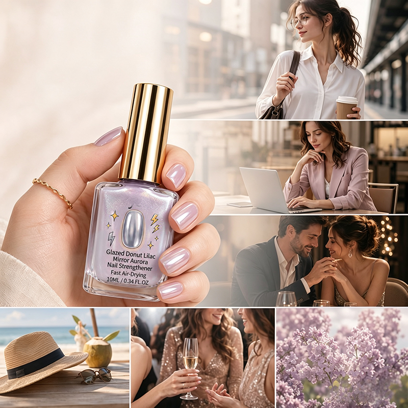 NailGlow – Lilac High-Shine Nail Strengthener