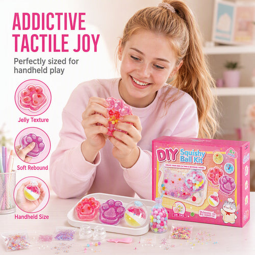 Squishora – DIY Cat Paw Fried Ice Squishy Toy Kit