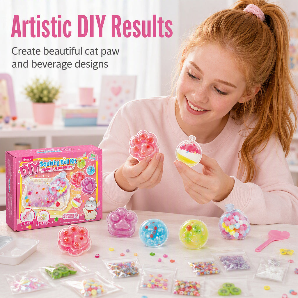 Squishora – DIY Cat Paw Fried Ice Squishy Toy Kit