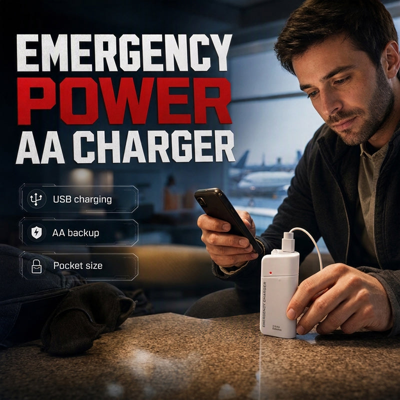 PowerPulse – Portable AA Battery Emergency Phone Charger