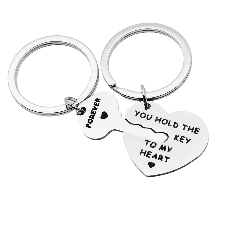 LoveLock – Romantic Interlocking Heart & Keychain Set