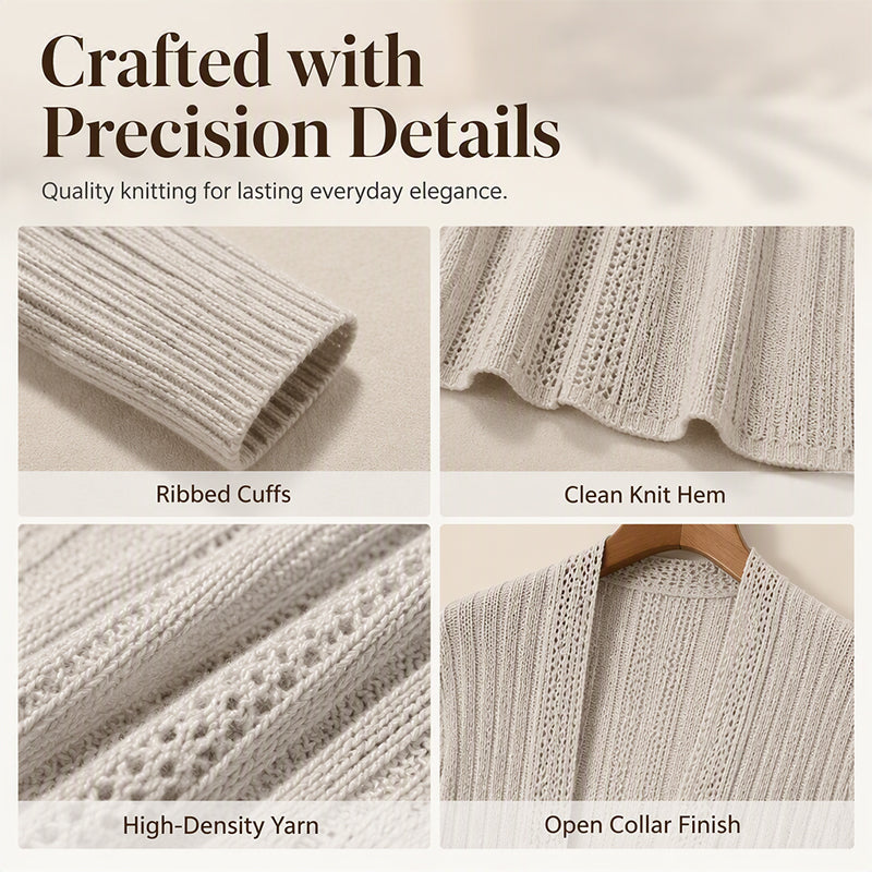 Aria – Relaxed Fit Textured Knit Cardigan