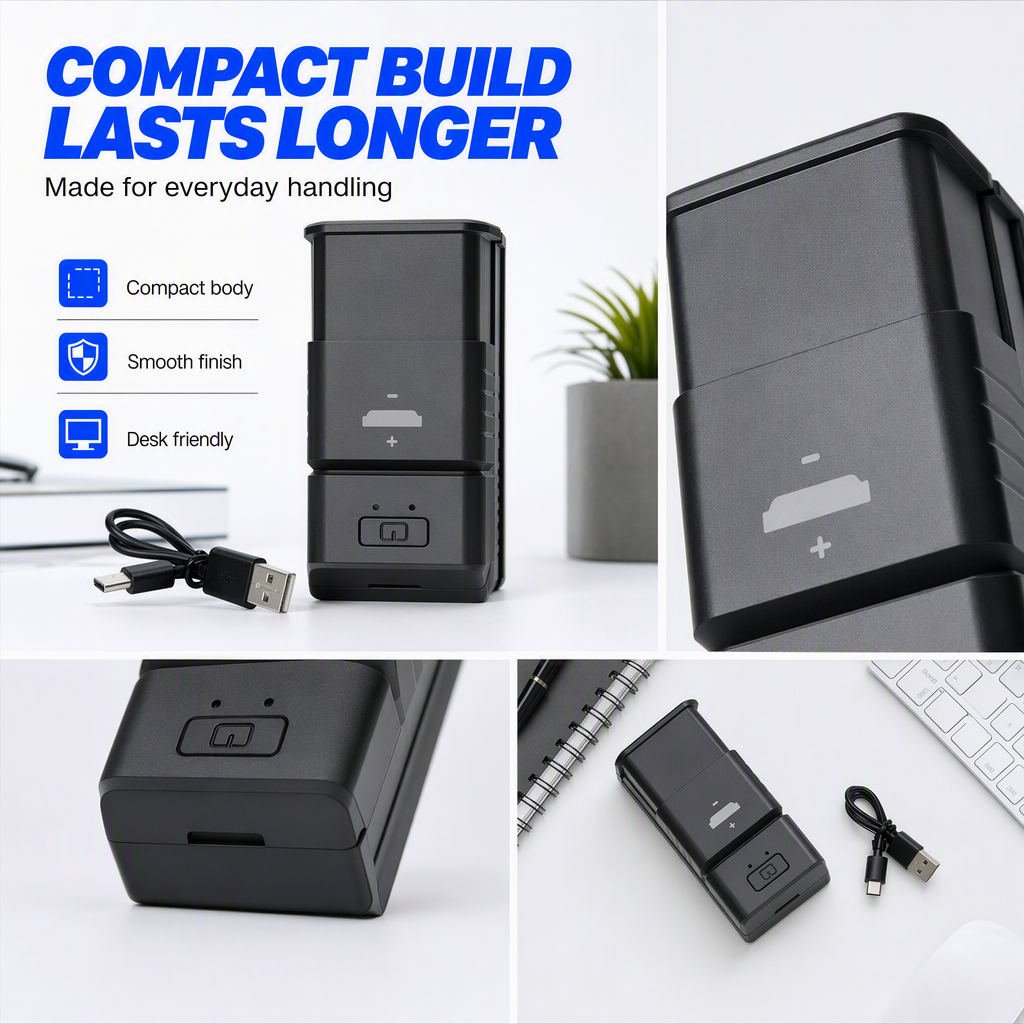 ChargePod – Mini USB-C Coin Cell Battery Charger