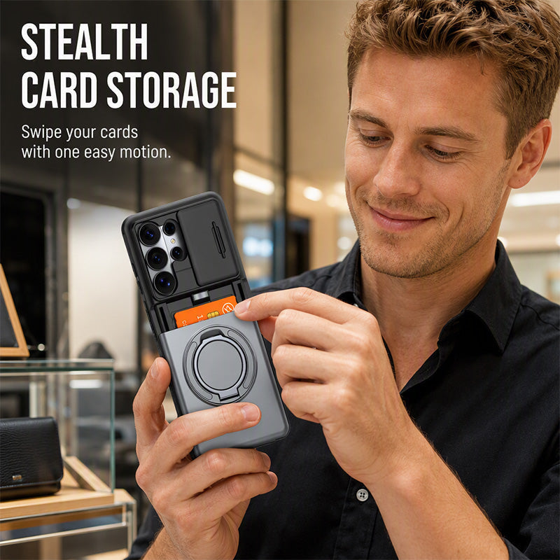 ShieldVault – 2-in-1 Shockproof Card Holder Phone Case