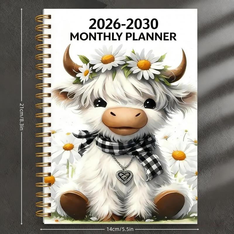 TimeNest – 2026–2030 Highland Cow 5-Year Planner