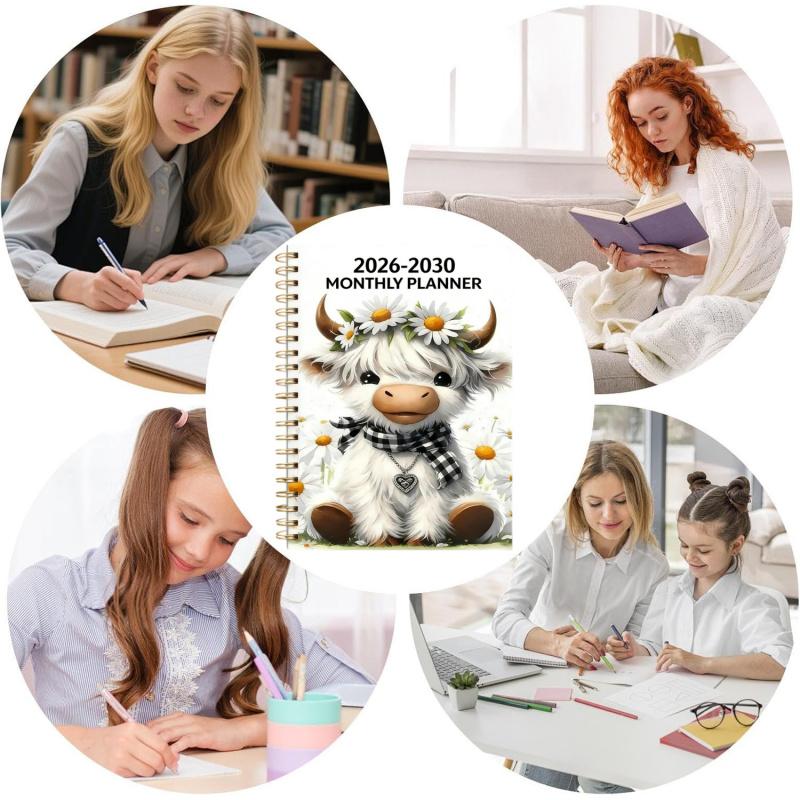 TimeNest – 2026–2030 Highland Cow 5-Year Planner