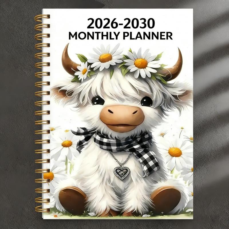 TimeNest – 2026–2030 Highland Cow 5-Year Planner