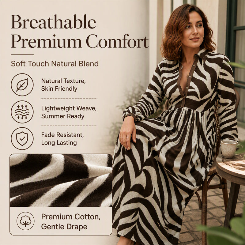 Rosalie – Colorful Print Women’s Maxi Dress