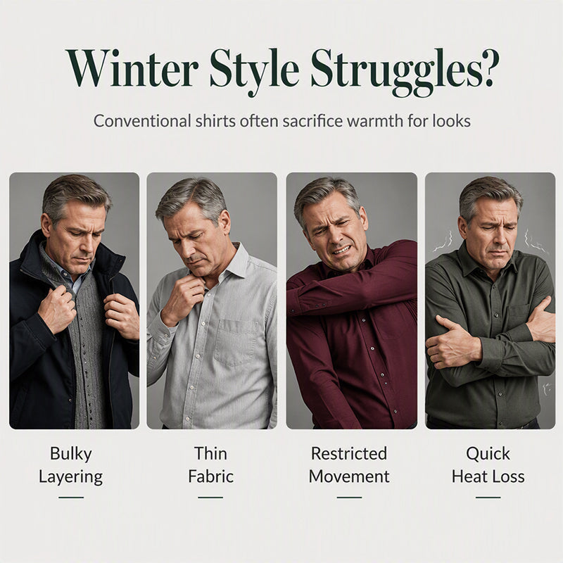 GentleForge – Men’s False Two-Piece Long Sleeve Top