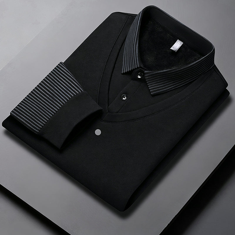 GentleForge – Men’s False Two-Piece Long Sleeve Top