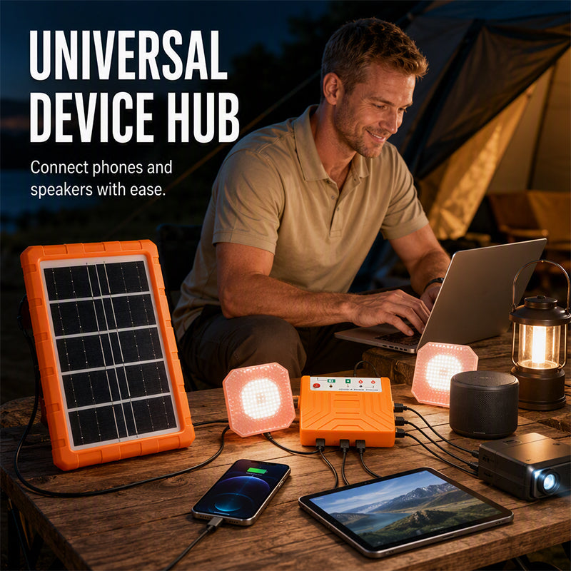 SolarVanta – Portable 2 LED Lights Solar Power System