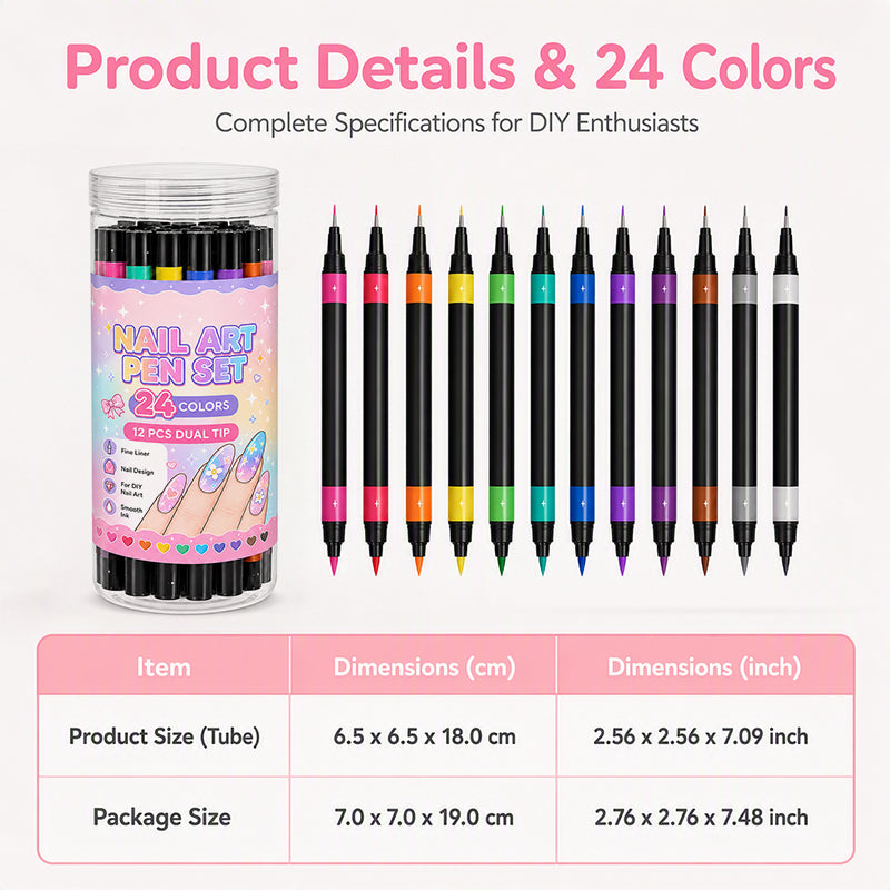 ArtNails – Dual-Ended Creative Nail Art Pen Set
